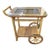 1970s Wicker Bar Tea Cart For Sale
