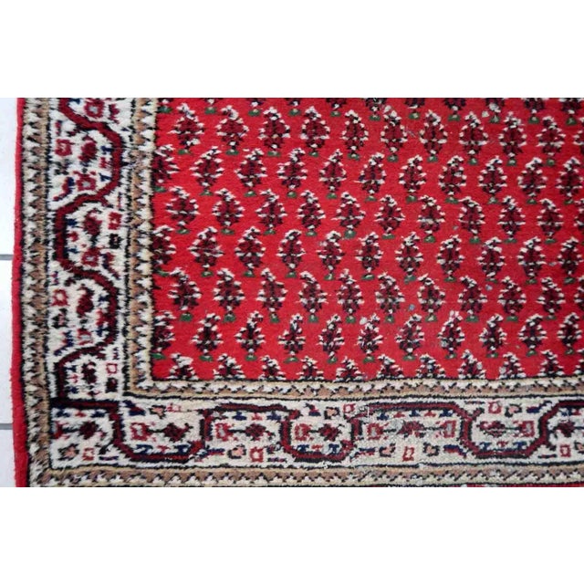 1970s Handmade Vintage Indian Seraband Rug 3' X 5.1' For Sale - Image 4 of 11