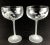 Vintage Full Lead Crystal Champagne Glasses Hummingbird Motif For Sale - Image 4 of 13