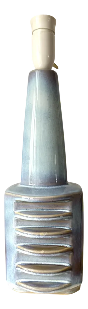 Large Danish Ceramic Table Lamp by Einar Johansen for Søholm Stentøj, Denmark, 1960s