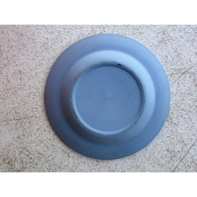 Mid-Century Modern 1970 Vintage Wedgwood Blue Jasperware "Cupid as Oracle" Trinket Dish For Sale - Image 3 of 3