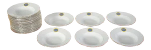 Czechoslovakian Tesla Holesovice Soup Plates by Stara Role, 1970s, Set of 6
