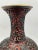 Mid-20th Century Vase in Cinnabar Lacquer in Red and Black Brass, China For Sale - Image 9 of 13