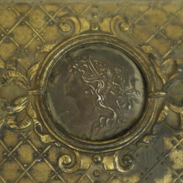 Antique Jewelry Box in Bronze-Colored Metal, France, 1890s For Sale - Image 18 of 18