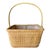 Nantucket-Style Late 20th-Century Sewing Basket With Pocketed Interior Drawstring Liner For Sale