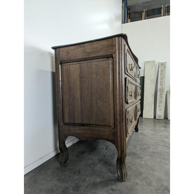 Antique Provincial Oak Chest of Drawers, 1700s For Sale - Image 3 of 16