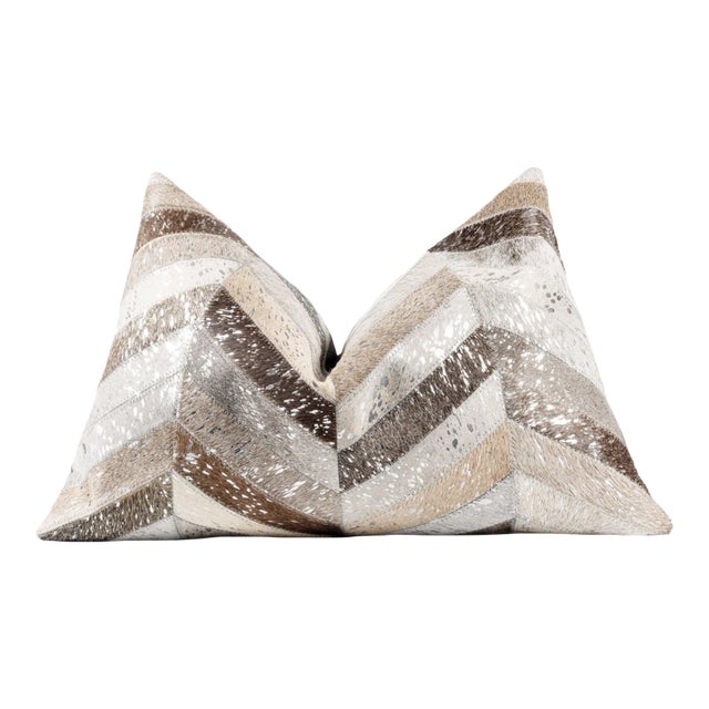 Canvello Genuine Cowhide Leather Decorative Throw Pillows With Feather Down Insert Included For Sale