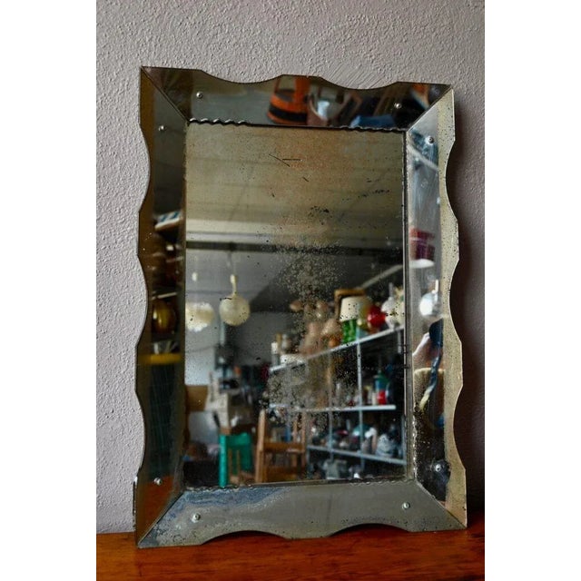 Large Patinated Venetian Mirror For Sale - Image 6 of 16