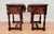 Pair of Spanish Wood Bedside Tables With Paneled Drawers, Mid-20th Century For Sale - Image 6 of 10