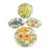Set of 4 "Fleurs Du Jour" by Shafford Floral Plates For Sale