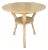 Vintage Carved & Custom Painted Finish Round Side Table With Hoof Feet For Sale
