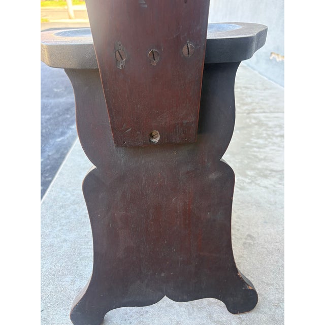 Wood Antique 19th Century Italian Renaissance Revival Hand Carved Sgabello Hall Chair For Sale - Image 7 of 9