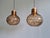 Brass and Smoked Blown Glass Pendant Lights from Glashütte Limburg, 1970, Set of 2 For Sale - Image 12 of 18