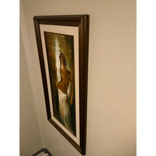 2004 Fernando Fraga Original Signed Oil Painting “Mujer Latina Iv” For Sale - Image 4 of 11