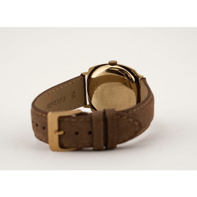 Mid-Century Modern Vintage 14K Gold Automatic Watch by Exquisit, 1970s For Sale - Image 3 of 13