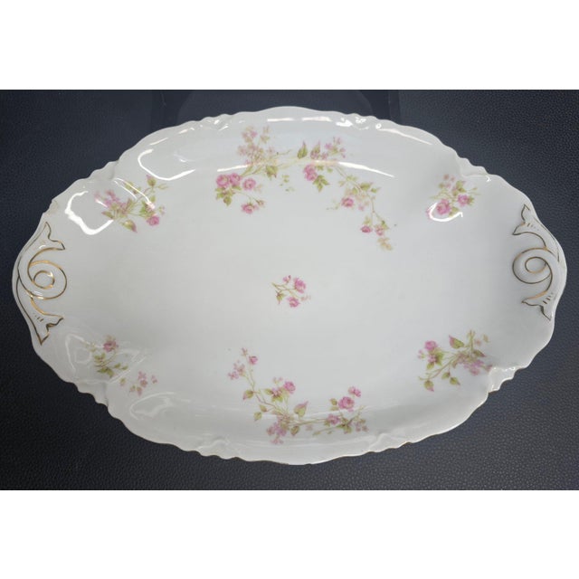 Set of 3 Antique Heinrich and Co. Selb, Bavaria Ranson Porcelain Graduated Serving Platters This impressive set of three...