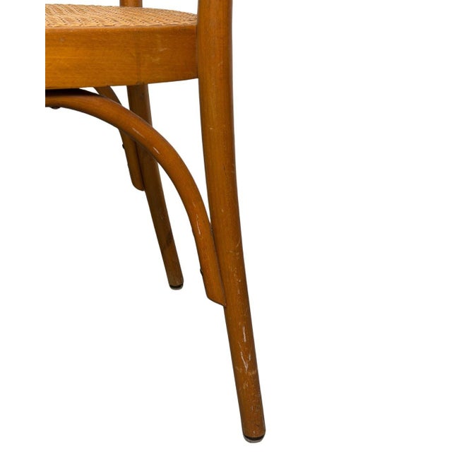 Vintage Thonet No. 811 Style Prague Bentwood & Cane Dining Chairs, Set of 4, C. 1960s–1980s For Sale - Image 18 of 18
