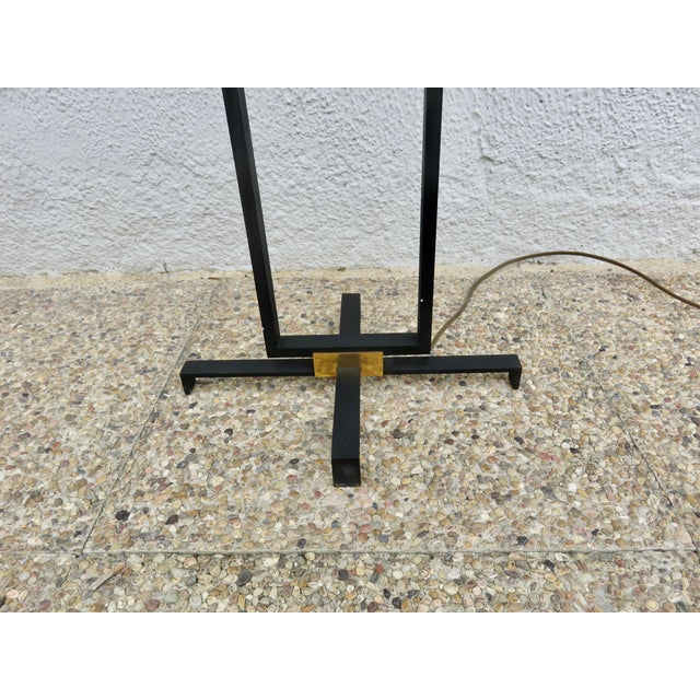 Black Vintage Floor Lamp from Arlus, France, 1960 For Sale - Image 8 of 13