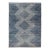 Modern Indian Area Rug With Tribal Design in Denim Blue and Ivory For Sale