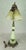 Early 20th Century Uranium Jadeite Table Lamp Alabaster Shades For Sale - Image 10 of 18