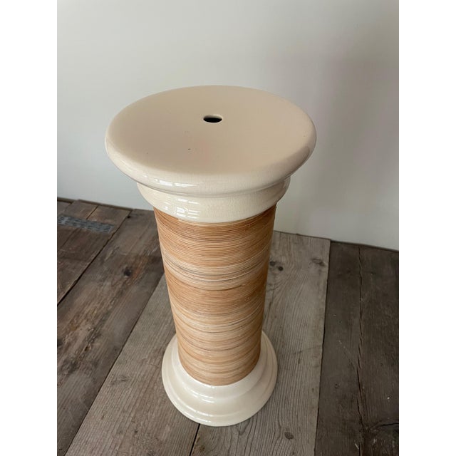 Small Ceramic Bamboo Column, 1960s For Sale - Image 6 of 6