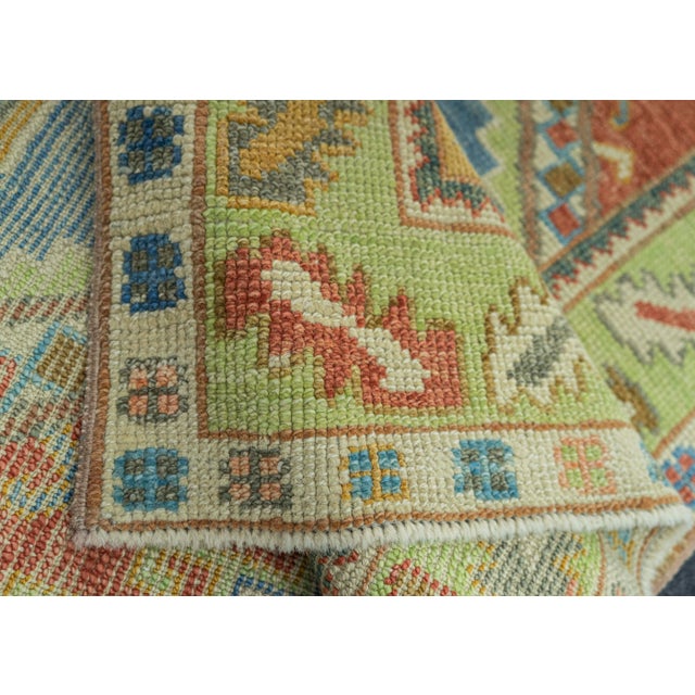 Turkish Oushak Rug 4'x 6'3" #19074 For Sale In Houston - Image 6 of 8