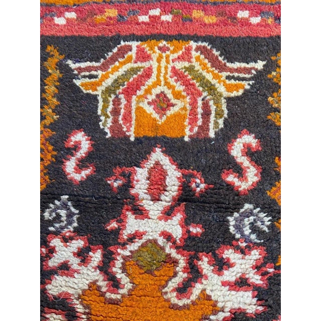 Orange Vintage Moroccan Tribal Rug For Sale - Image 8 of 14