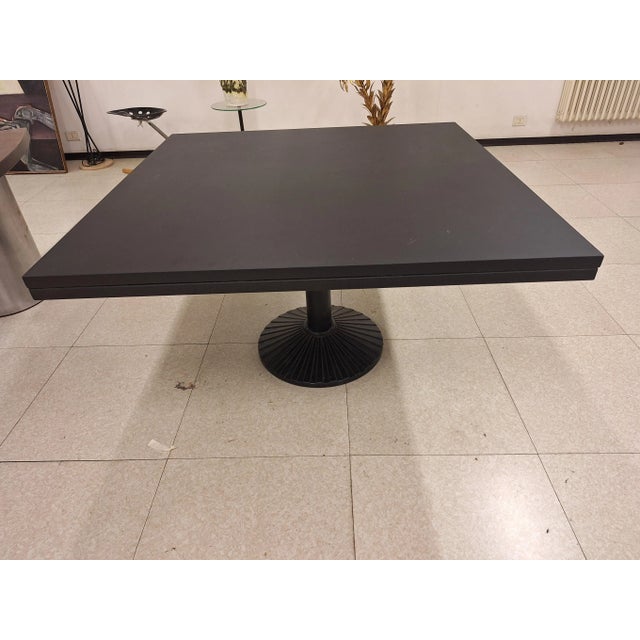 Dining Table Quadritondo Model in Dark Zanotta Laminate, 1970s For Sale - Image 9 of 9