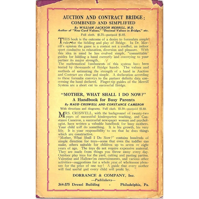 "Prohibition Punches: A Book of Beverages" 1930 Doran, Roxana B. For Sale - Image 4 of 10