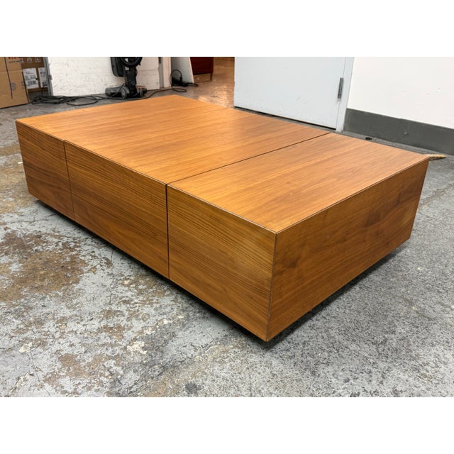 Modern Vig Furniture Modrest Leslie Modern Walnut Coffee Table For Sale - Image 3 of 12