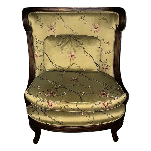 Late 20th Century Attributed to Alexander & Mary John Richard Oversize Barrel-Back Lounge Chair For Sale