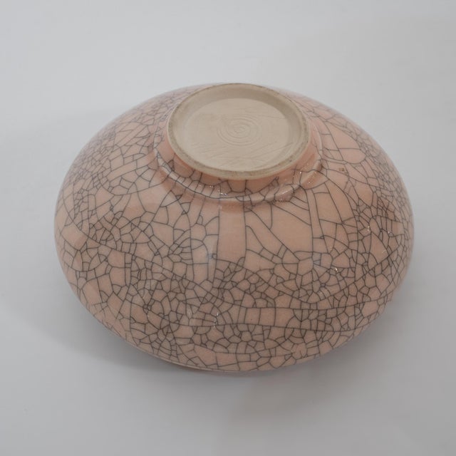 2000 - 2009 Andrew McCorkindale Raku Crackle Glaze Lidded Vessel For Sale - Image 5 of 6