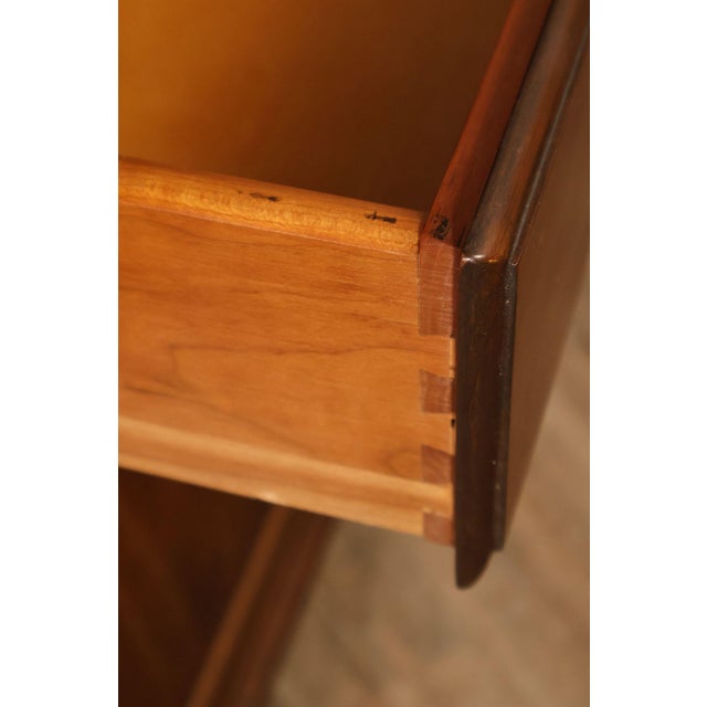 Ethan Allen Georgian Court Style Cherry Step Back Hutch China Cabinet For Sale In Philadelphia - Image 6 of 18