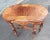 1930s Edwardian Refinished Mahogany and Burl Walnut Banded Top Console Table For Sale - Image 9 of 12
