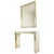 Mid-Century Modern Mirror with Console in Silver and Gold in Deknudt, 1980s, Set of 2 For Sale - Image 3 of 18