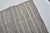 Ivory Vintage Minimalist Turkish Striped Kilim Rug in Oatmeal & Ivory Pinstripes For Sale - Image 8 of 9