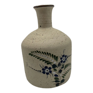 Vinatge Mexican Folk Art Sandstone Pottery Vase