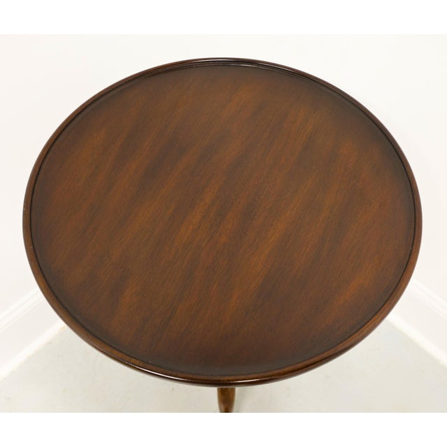 Late 20th Century Henkel Harris 5607 29 Solid Mahogany Candle Stand For Sale - Image 5 of 9