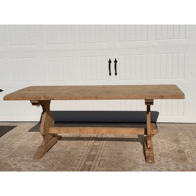 20th Century French Oak Monestary Table For Sale - Image 9 of 14