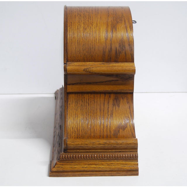 American Howard Miller Hampton 630-150 Dual Chime 72nd Anniversary Edition Mantel Clock For Sale - Image 3 of 11