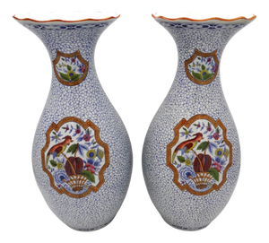 Antique Japanese Porcelain Vases from Petrus Regout Maastricht, Holland, 1890s, Set of 2