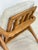 Modern Retro Armchair in Chestnut Wood For Sale - Image 9 of 11