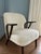 1970s Mid-Century Boucle Arm Chair - Vintage and Reupholstered For Sale - Image 4 of 4