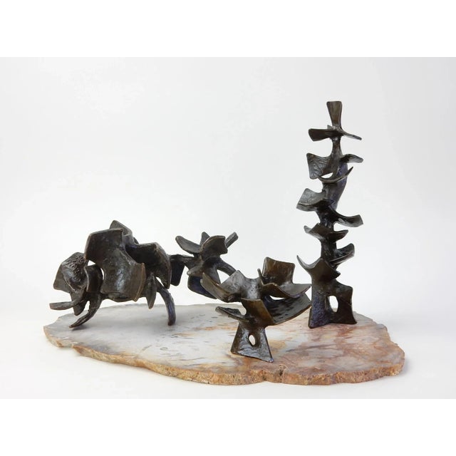 1950s Abstract Bronze Sculpture - Set of 4 For Sale - Image 9 of 10