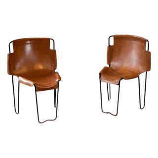 Stacking Chairs by Raoul Guys, France, 1950s, Set of 2 For Sale