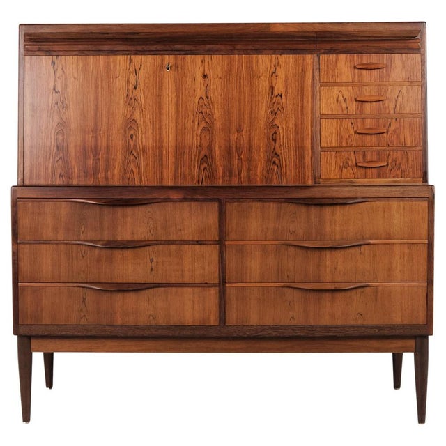 Secretary in Rosewood by Erling Torvits, 1960s For Sale - Image 17 of 17