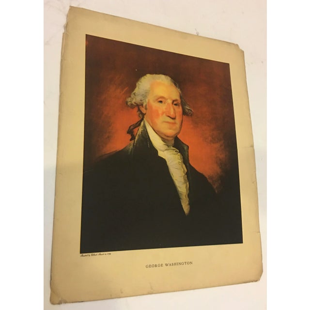 1930s George Washington Lithograph After Gilbert Stuart For Sale - Image 4 of 13