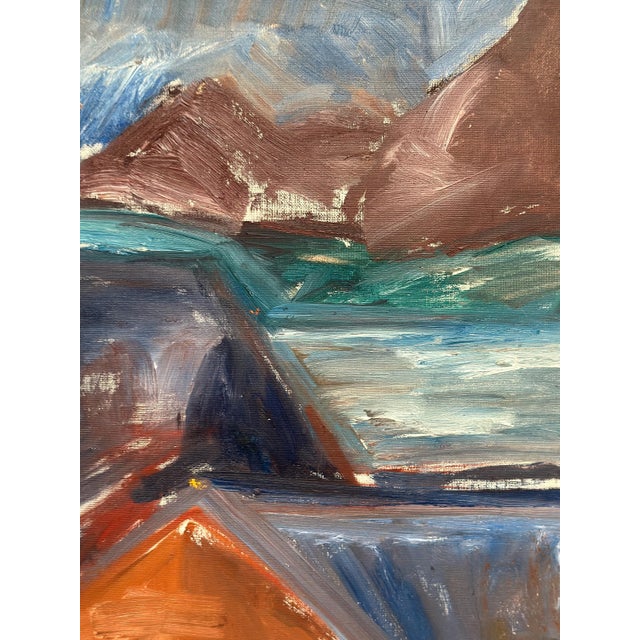 Vivianne Larsson, Bodar, Lofoten, 1950s, Oil Painting on Canvas, Framed For Sale - Image 14 of 18