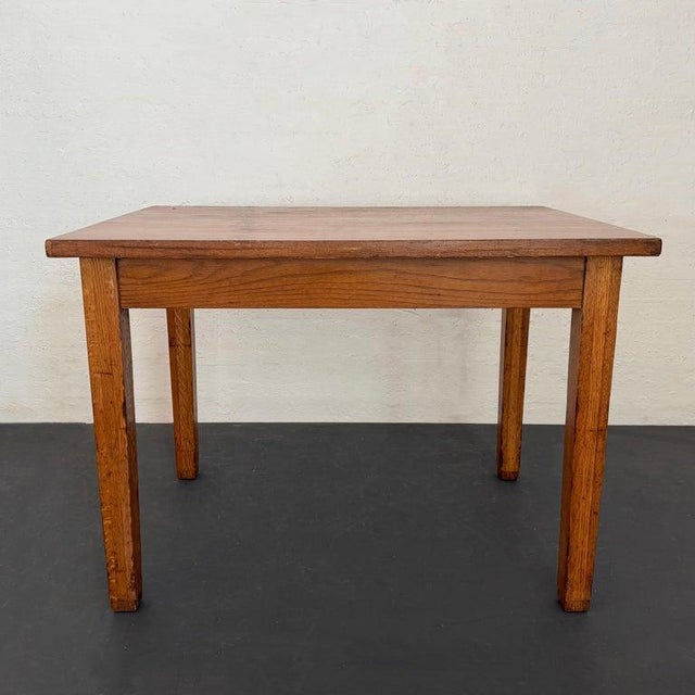 Early 20th Century Industrial Oak Library Desk For Sale - Image 10 of 10