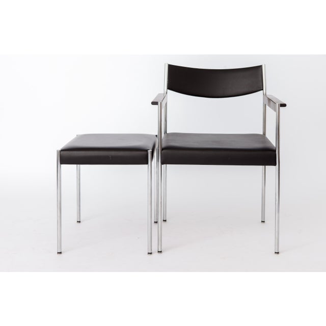 Vintage Armchair and Stool by Edlef Bandixen for Kusch + Co, Germany, 1970s, Set of 2 For Sale - Image 12 of 12